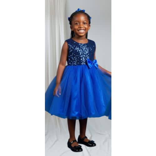 Blue Sequin Dress