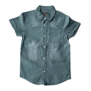 Light Cotton Green Denim Shirt
