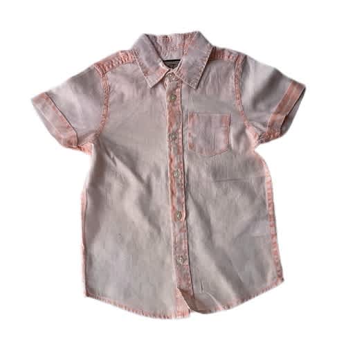 Light Cotton Orange Denim Shirt