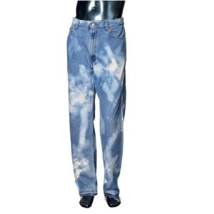 Men Acid Design Jeans