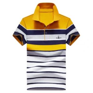 Stripped Men's Polo T-shirt