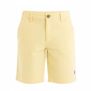 U.s. Polo Assn. Boys Twill Hartford Short - Yellow